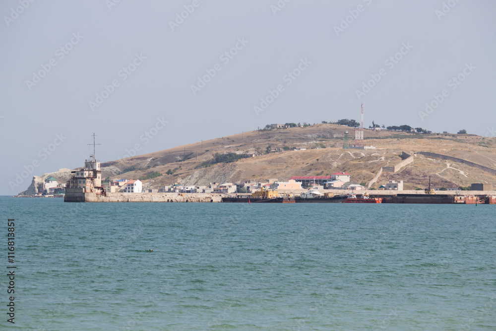 Seaport on the Black Sea in Crimea