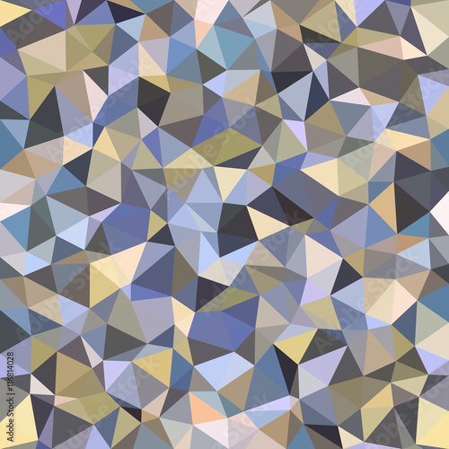 Kaleidoscopic low poly triangle style vector mosaic background