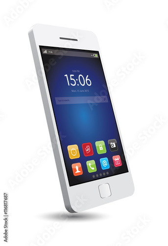 smartphone blanc
