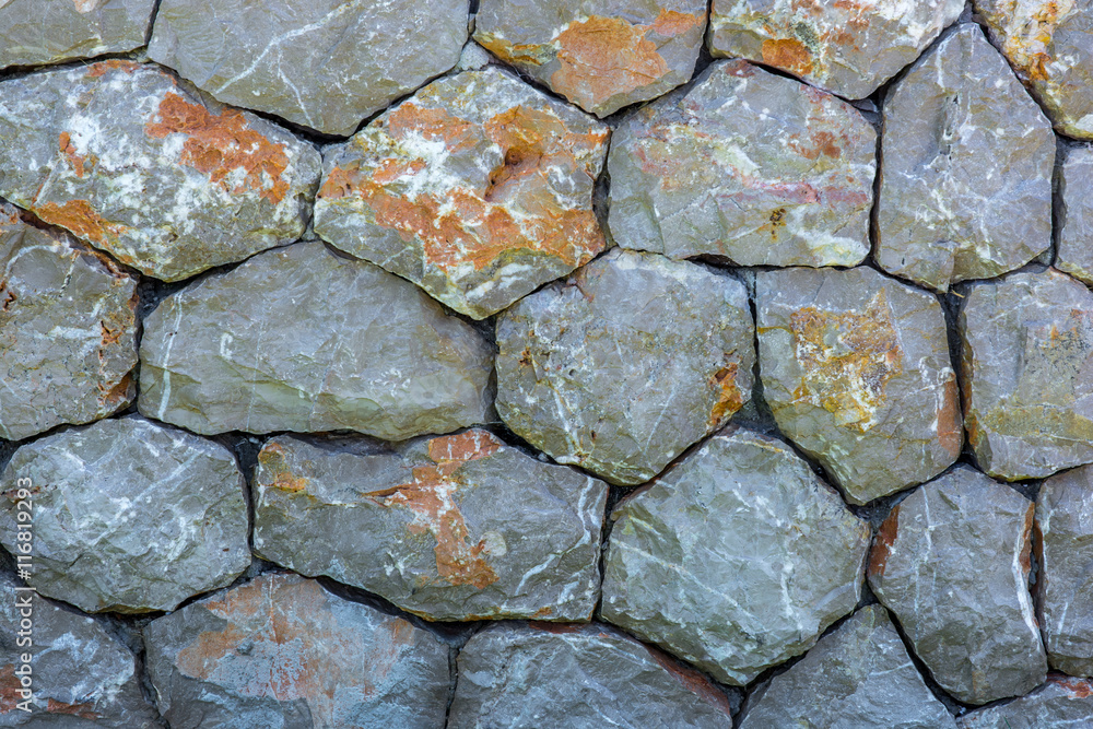 Obraz premium Sorgfältig gepuzzelte Steinmauer