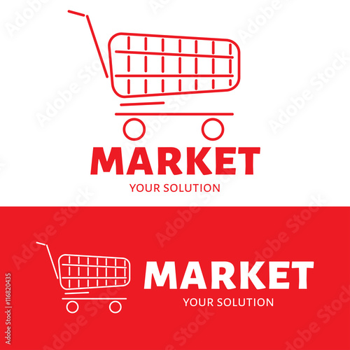 Vector logo shopping cart