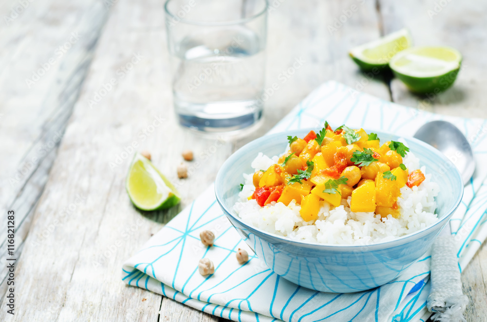 pumpkin chickpea curry with rice pumpkin chickpea curry with rice