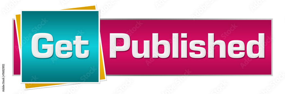 Get Published Turquoise Pink Horizontal Get Published Turquoise Pink Horizontal