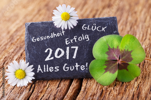 Grußkarte  -  Neujahr 2017