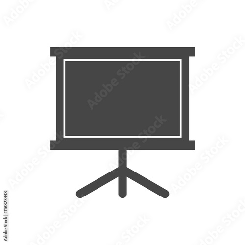 Diagram board vector icon, Blackboard icon