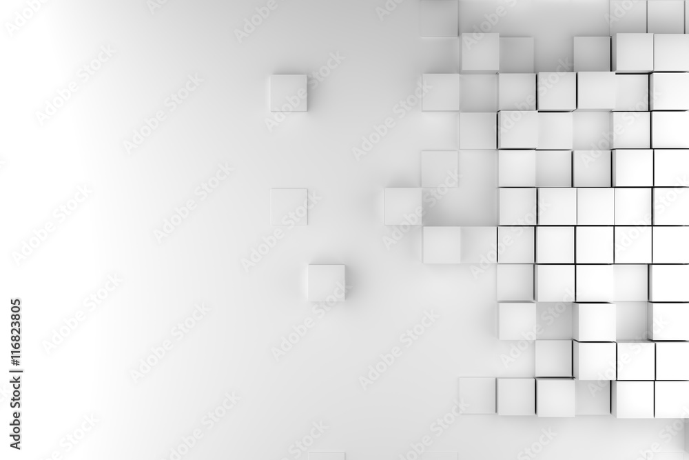 Naklejka premium 3D rendering of abstract polygonal background