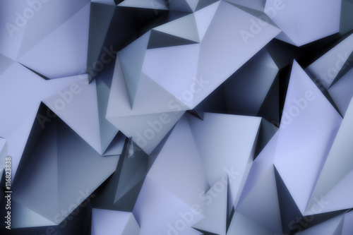 3D rendering of abstract po...