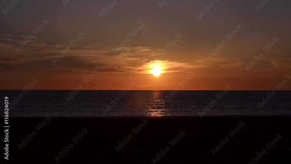 Calm sea at sunset and beautiful cirrus clouds.
Calm sea at sunset and beautiful cirrus clouds.