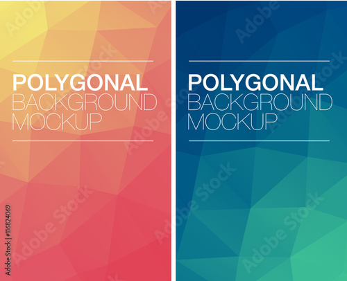Vertical polygonal banners