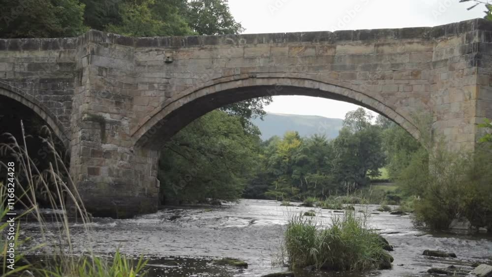 Old Welsh Bridge Over The River Dee Old Welsh Bridge Over The River Dee
