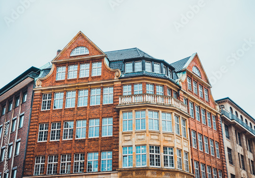 Urban apartment building with mixed exterior types