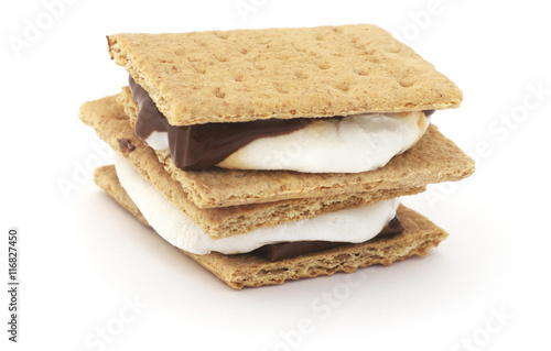 Isolated Smores bar.