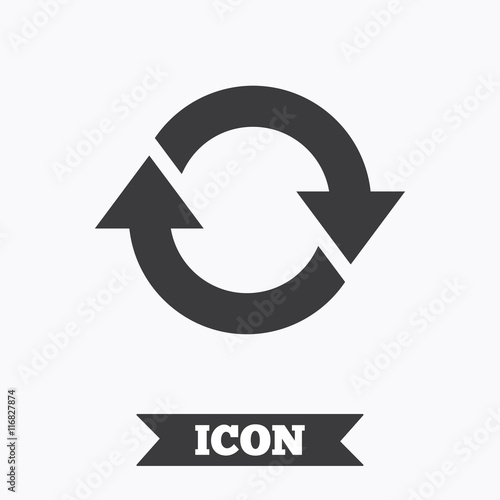 Rotation icon. Repeat symbol. Refresh sign.