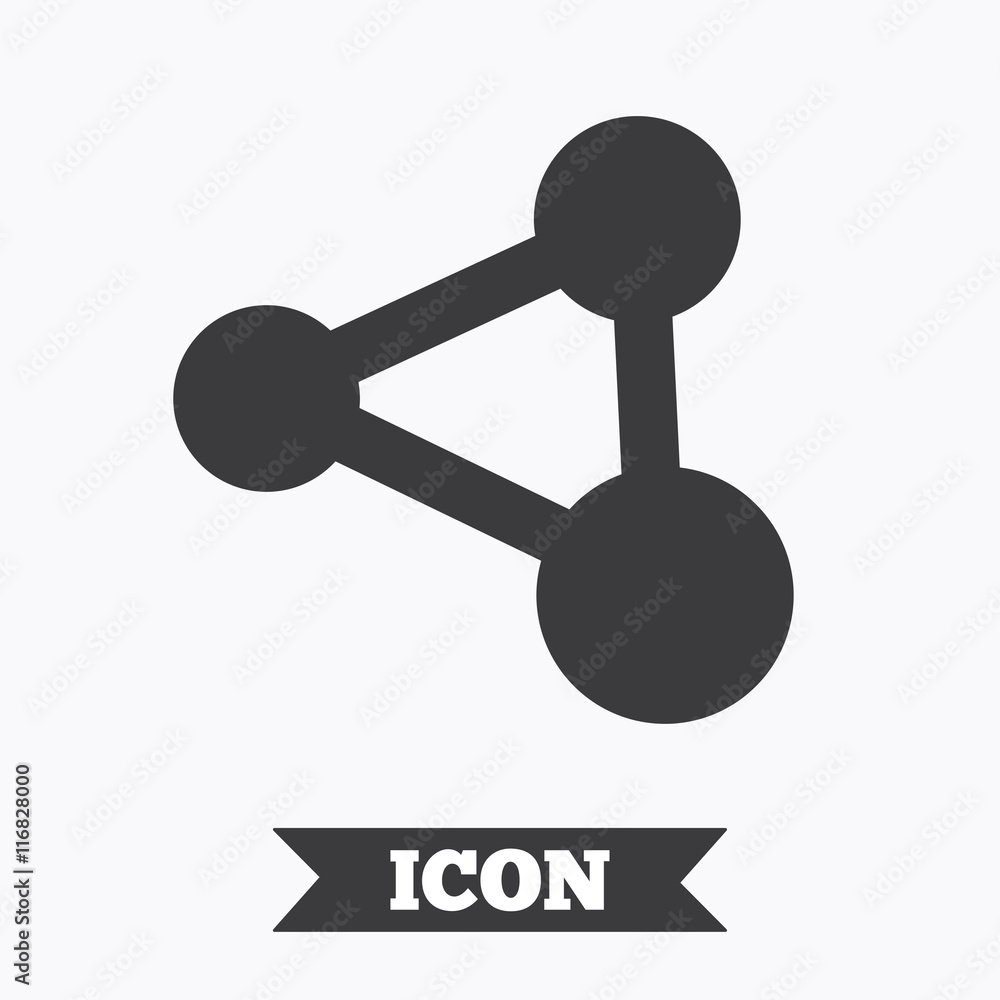 Share sign icon. Link technology symbol. Share sign icon. Link technology symbol.