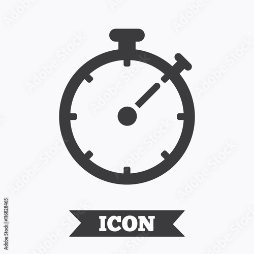 Timer sign icon. Stopwatch symbol.