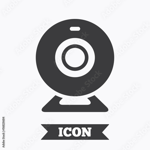Webcam sign icon. Web video chat symbol.
