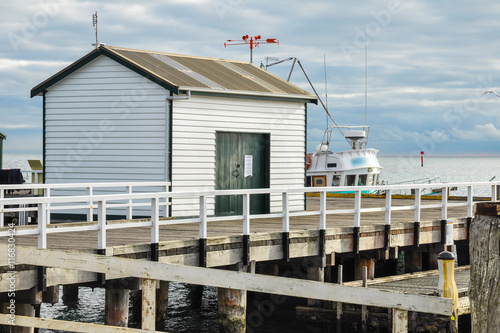 Australia Landscape : Boat house in Sorrento