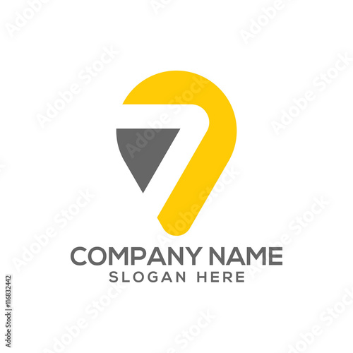 Free Download Number 7 logo vector - GFXLoad