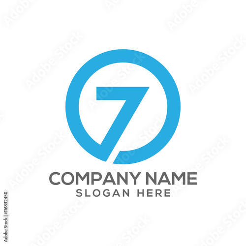 Free Download Number 7 logo vector - GFXLoad