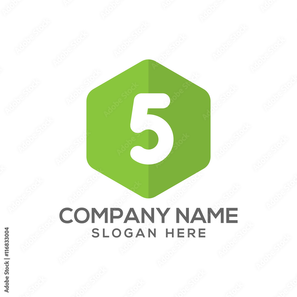 Number 5 icon logo vector Number 5 icon logo vector