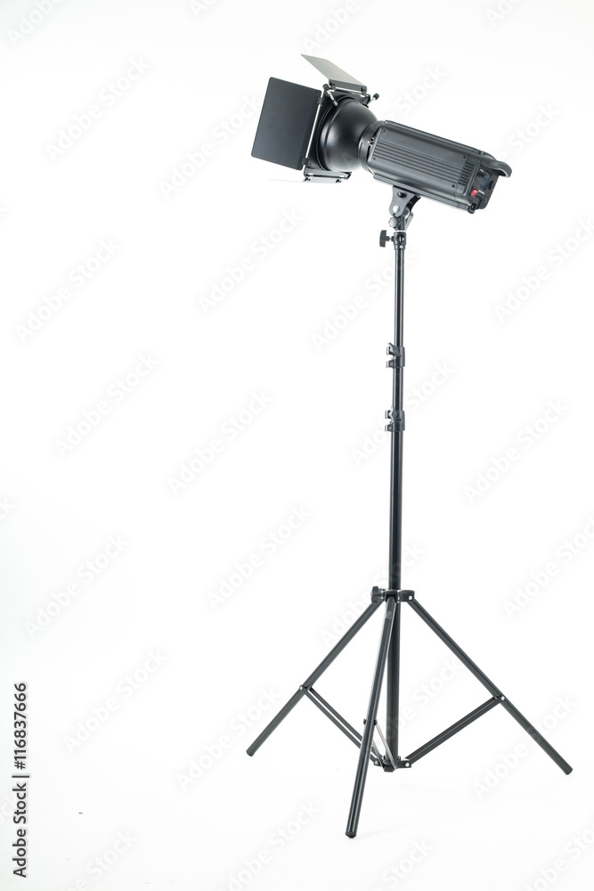 Studio light isolated with white background. Studio light isolated with white background.