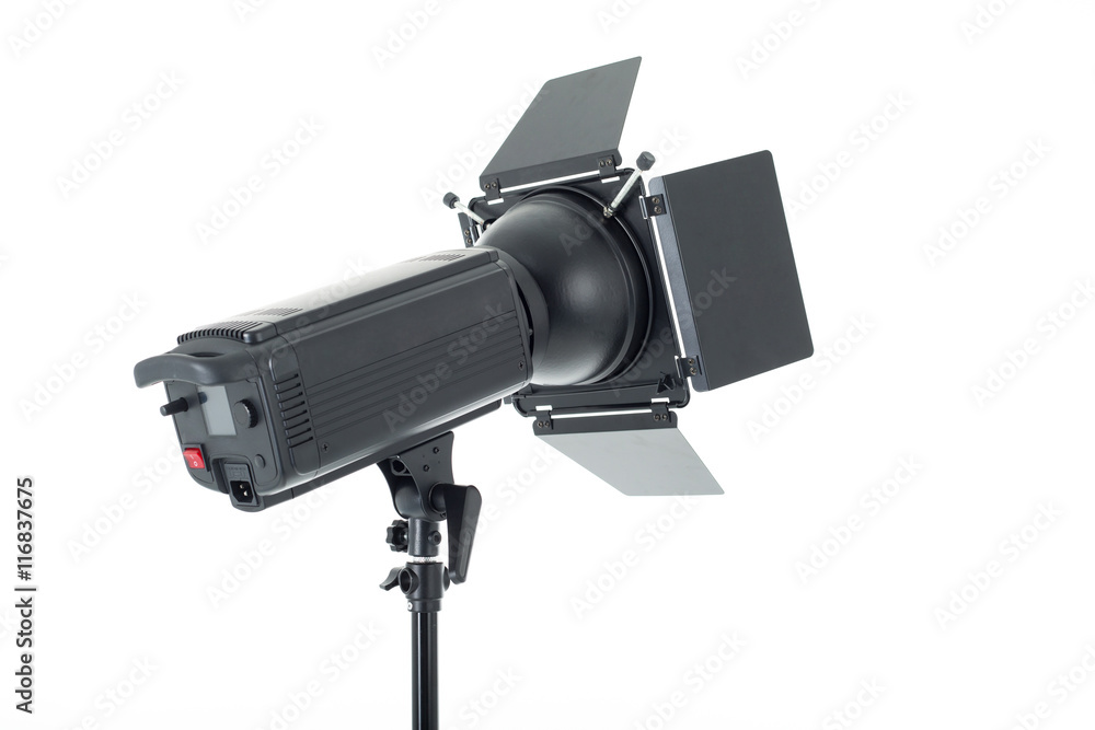 Studio light isolated with white background. Studio light isolated with white background.