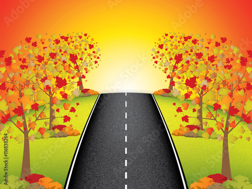 Vector landscape background