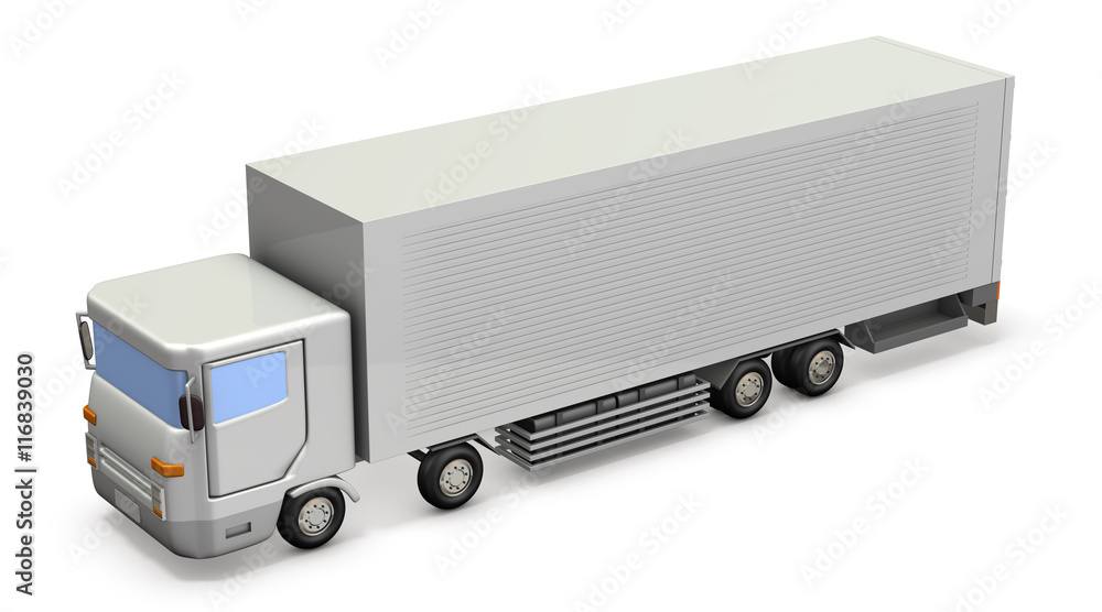 シンプルナミニチュアの大型トラック Stock イラスト Adobe Stock