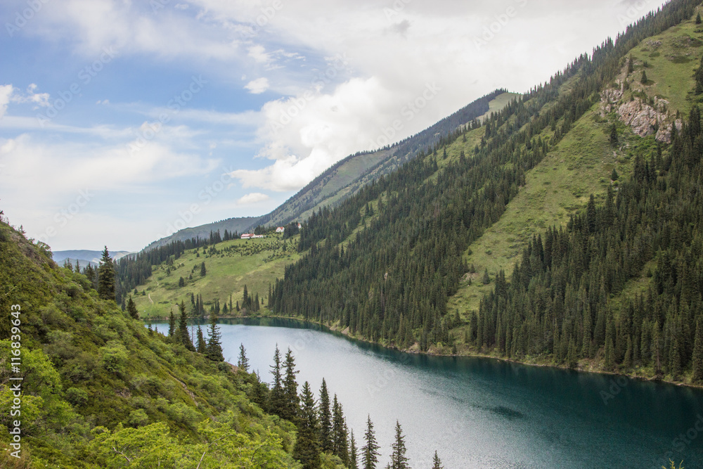 Kolsay mountain lake in Kazakhstan Kolsay mountain lake in Kazakhstan