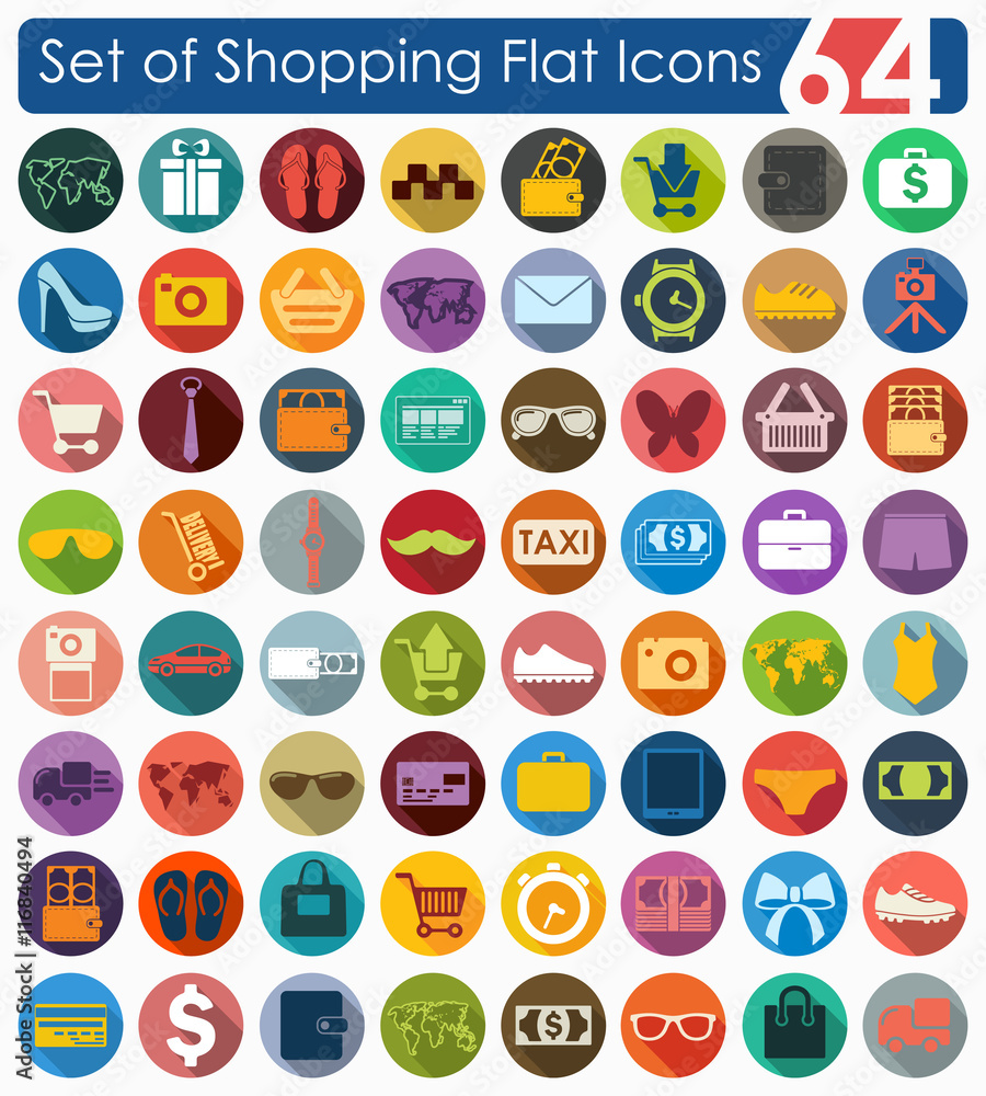 Set of shopping icons Set of shopping icons
