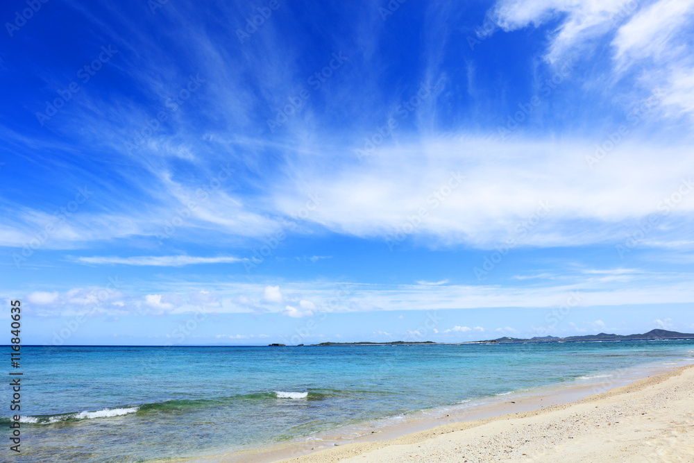 沖縄の美しい海とさわやかな空