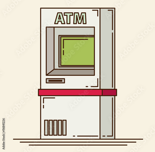 ATM machine - vector illustration