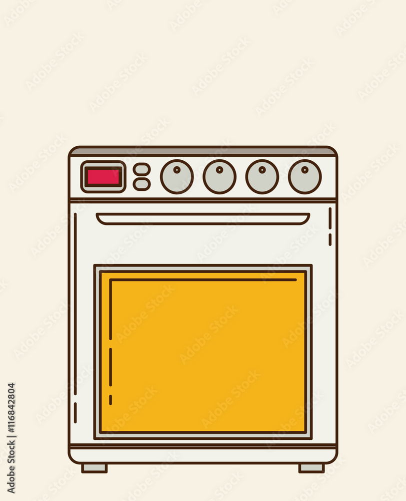 Gas stove plates flat vector Gas stove plates flat vector