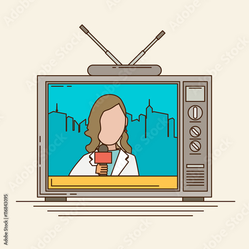 news concept design, vector illustration eps10 graphic