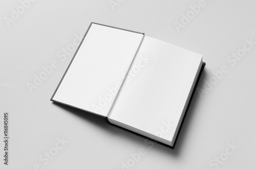 Black Hardcover Book Mock-Up - First Page