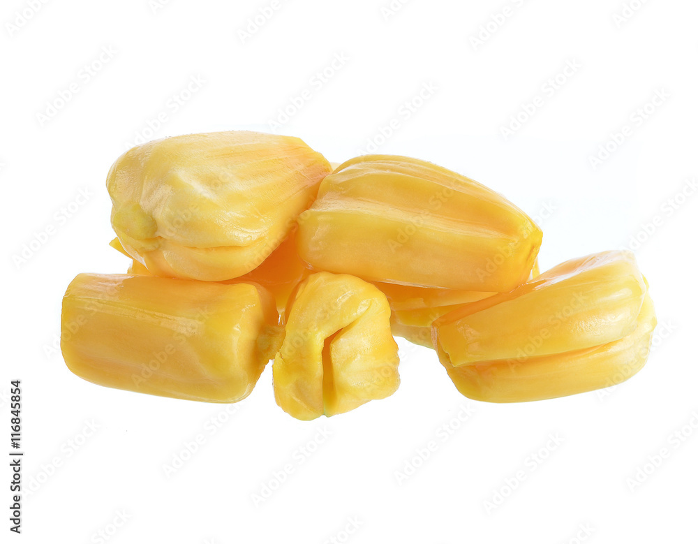 Jackfruit isolated on white Jackfruit isolated on white