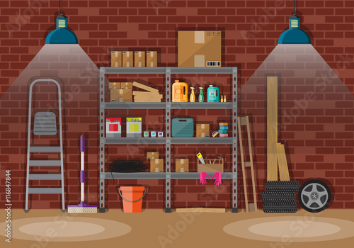Interior of storeroom