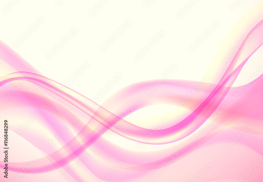 Fototapeta premium Abstract wavy background pink