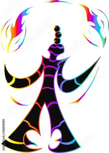 Tribal juggler