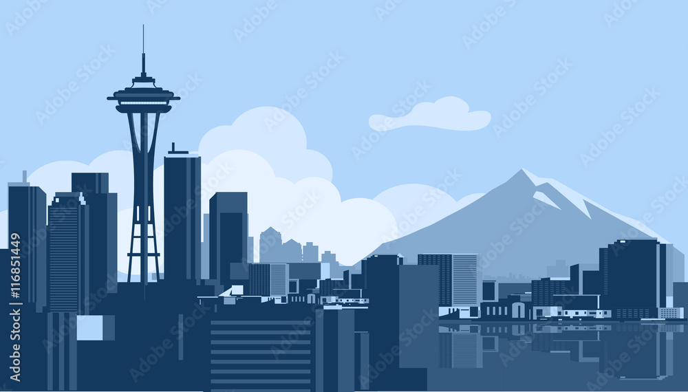 Obraz premium Seattle Skyline