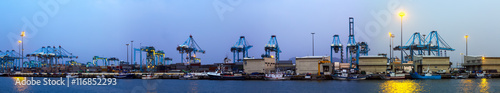 Panorama of Industrial port photo