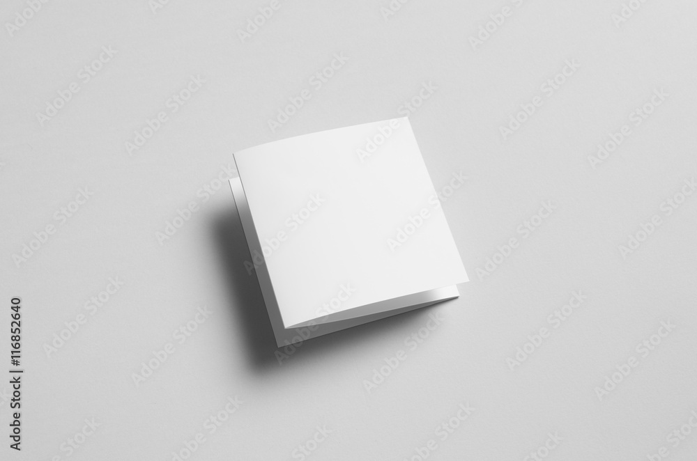 Square Z-Fold Brochure Mock-Up Square Z-Fold Brochure Mock-Up