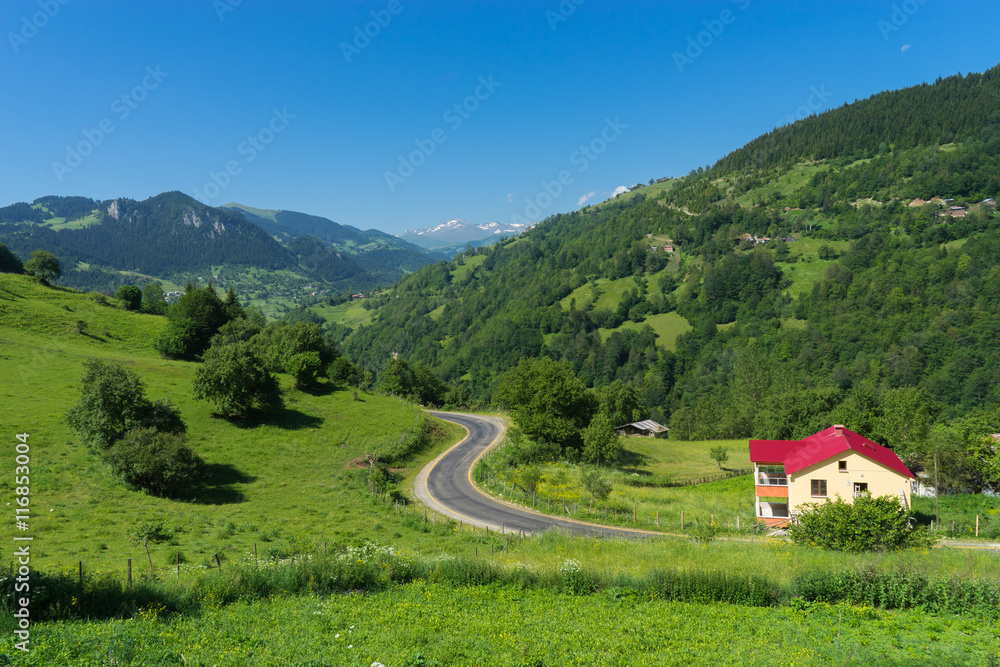 Lonely House in a Highland with Giresun Turkey