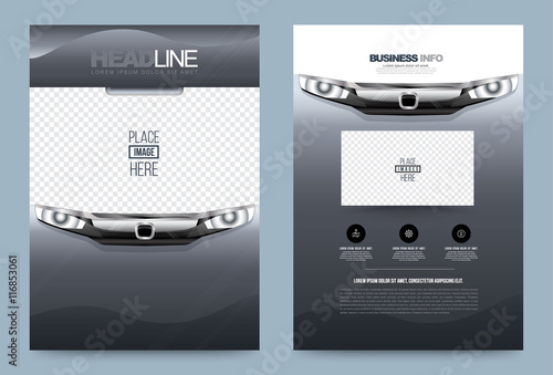 Business annual report brochure flyer design template vector car style, Leaflet cover presentation modern for car poster magazine, layout in A4 size