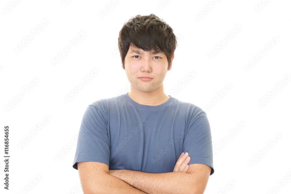 微笑む青年 微笑む青年