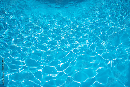 Blue Water surface in swimming pool