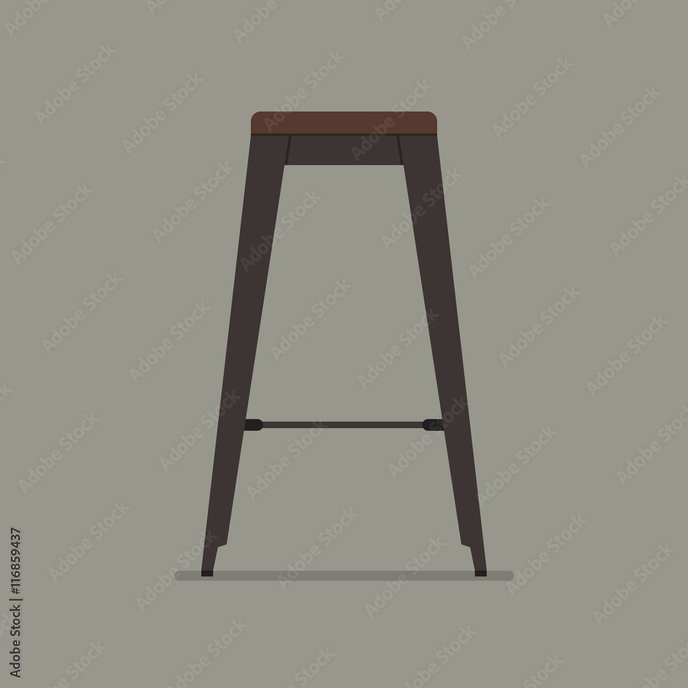 Industrial style steel stool Industrial style steel stool