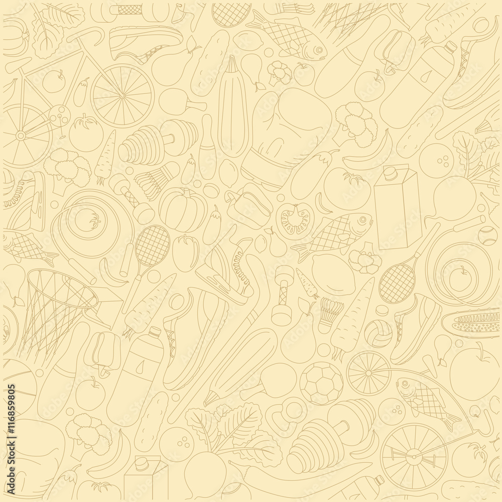 pattern of the symbols of a healthy lifestyle pattern of the symbols of a healthy lifestyle