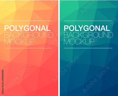 Vertical polygonal banners