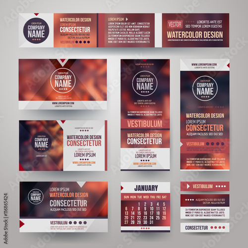 Vector Corporate identity templates